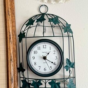 Vintage Ivy Birdcage Wall Clock – Ingraham Quartz